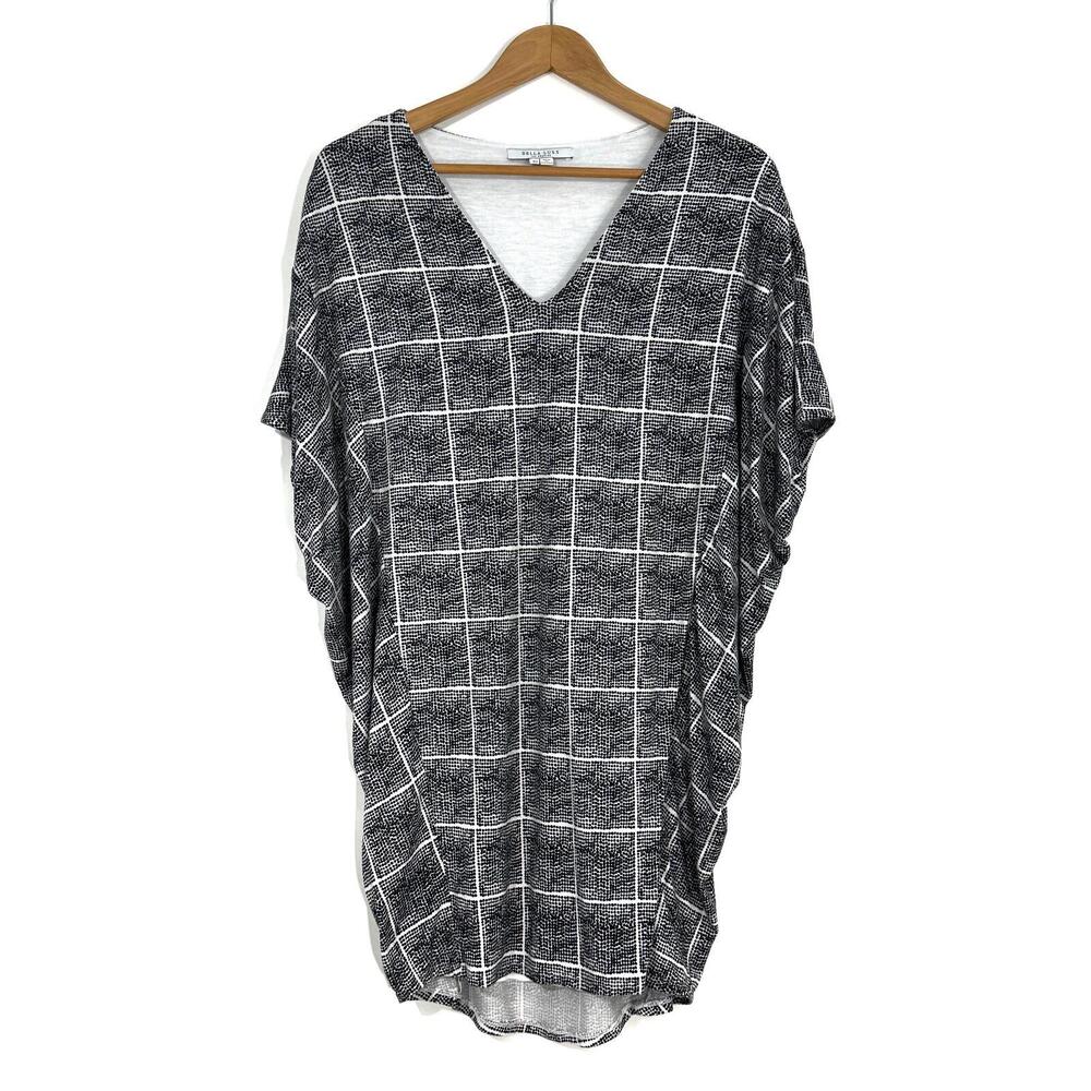 Bella Luxx Los Angeles Women’s Size XS Black Motif Polka Dot Plaid Mini Dress